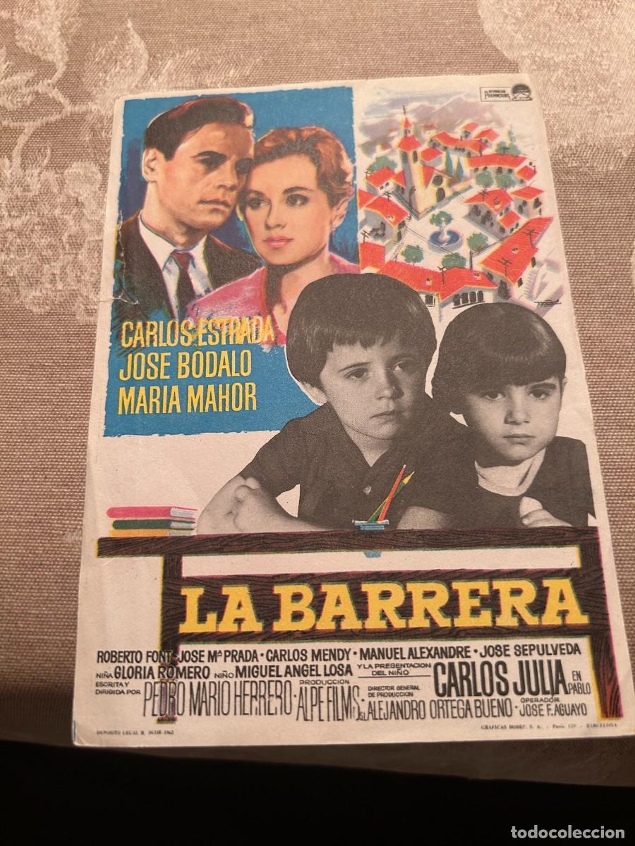 Cine: 1060 LA BARRERA SIN PUBLICIDAD BUEN ESTADO