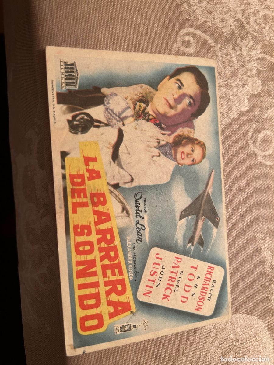 Cine: 1061 LA BARRERA DEL SONIDO TEATRO MARIA LUISA MERIDA CON PUBLICIDAD BUEN ESTADO