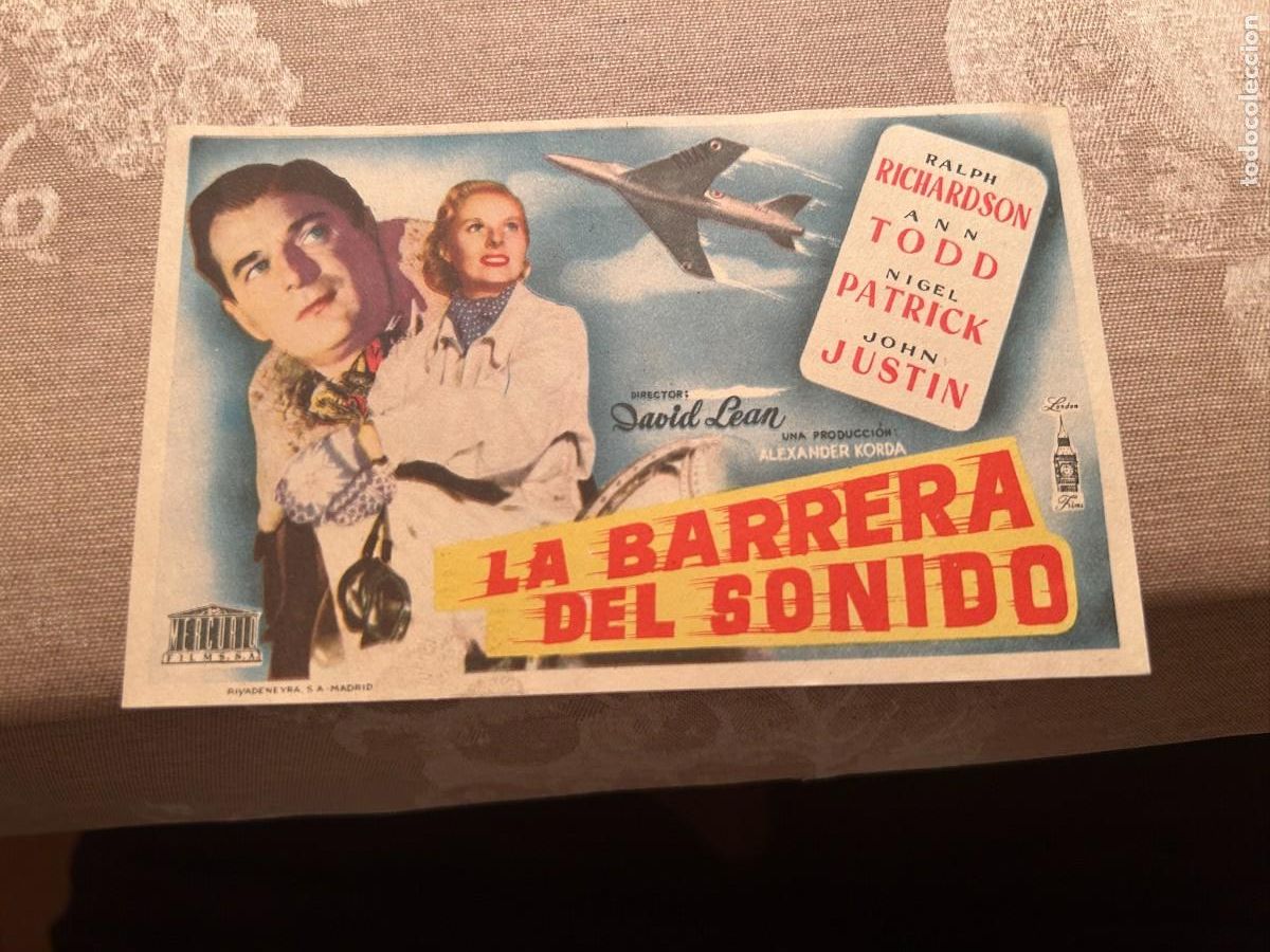 Cine: 1062 LA BARRERA DEL SONIDO SIN PUBLICIDAD BUEN ESTADO