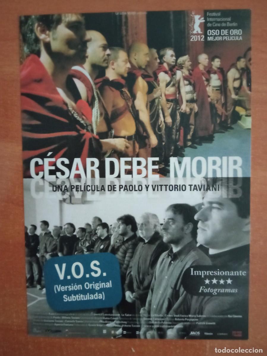 Cine: CESAR DEBE MORIR, LOS HERMANOS TAVIANI, NEOCINE CENTROFORMA, MURCIA, 2013