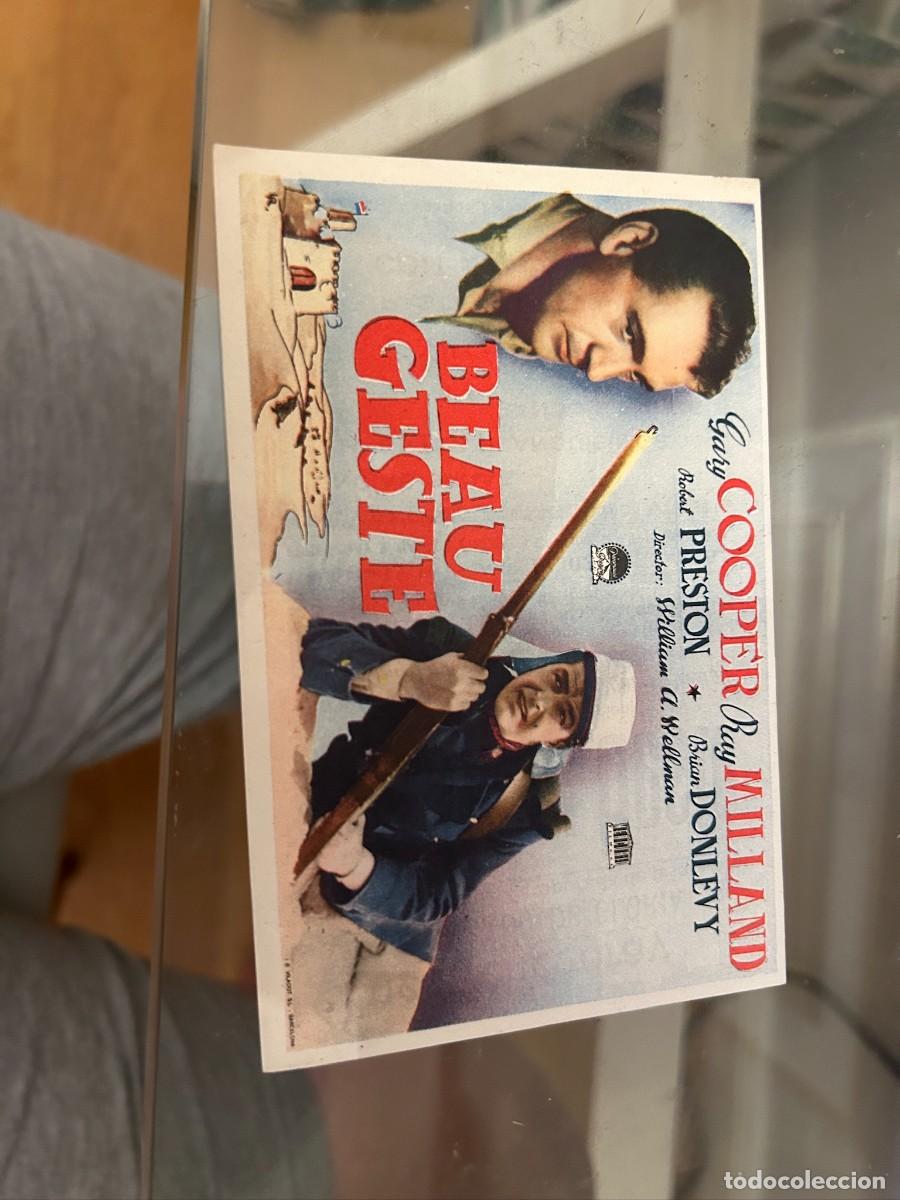 Cine: 1092 BEAU GESTE CINE ECHEGARAY MALAGA CON PUBLICIDAD BUEN ESTADO