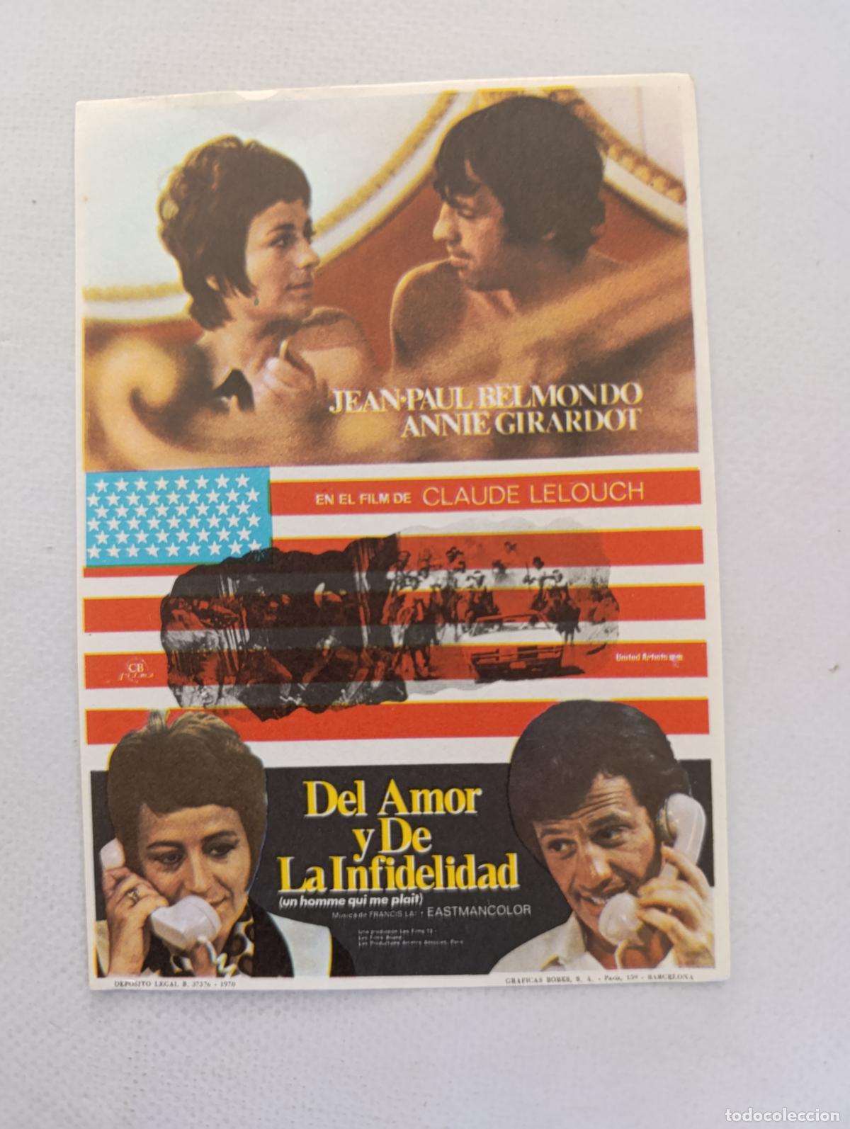 Cine: FOLLETO DE MANO - DEL AMOR Y DE LA INFIDELIDAD - JEAN-PAUL BELMONDO - SIN PUBLICIDAD (148H)