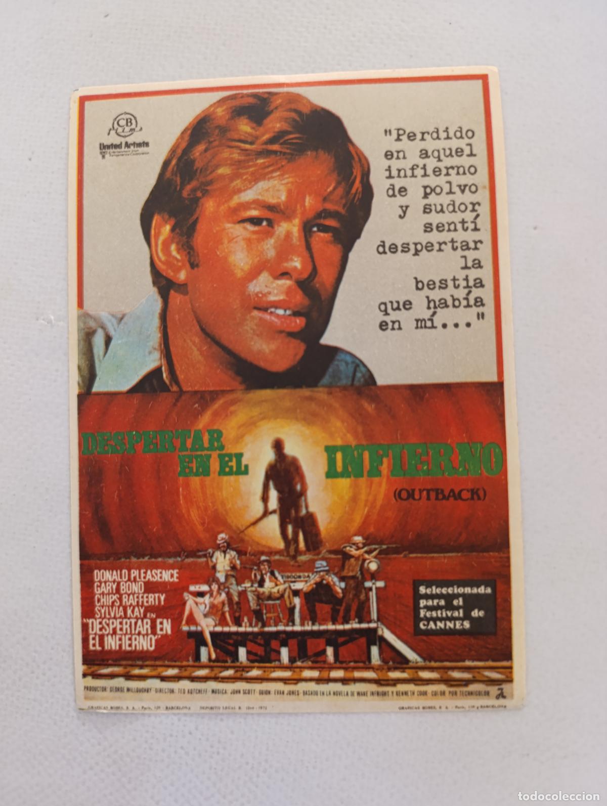 Cine: FOLLETO DE MANO - DESPERTAR EN EL INFIERNO (OUTBACK) - DONALD PLEASENCE - SIN PUBLICIDAD (148H)