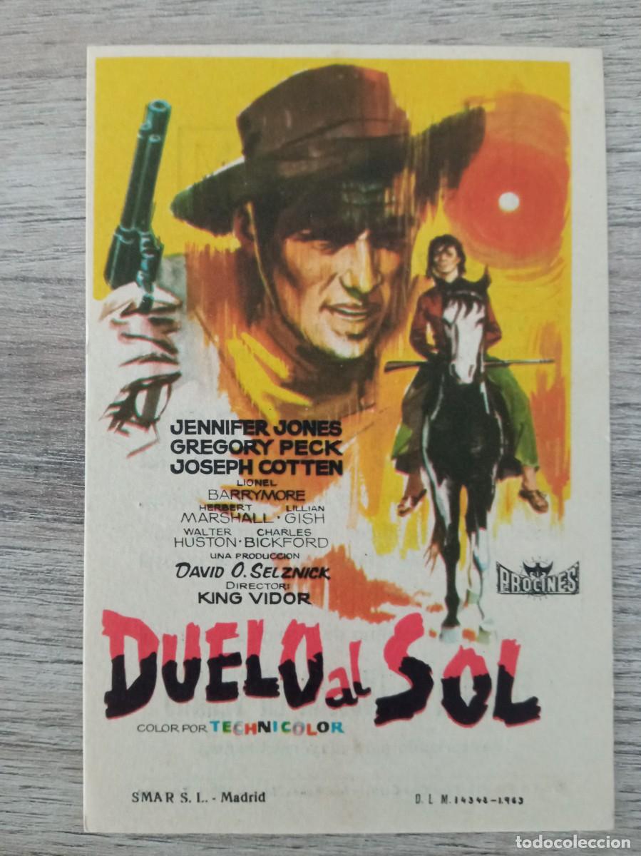  Flyers Publicitaires de films Anciens: DUELO AL SOL, JENNIFER JONES, GREGORY PECK, CINE COLISEUM, TARRAGONA