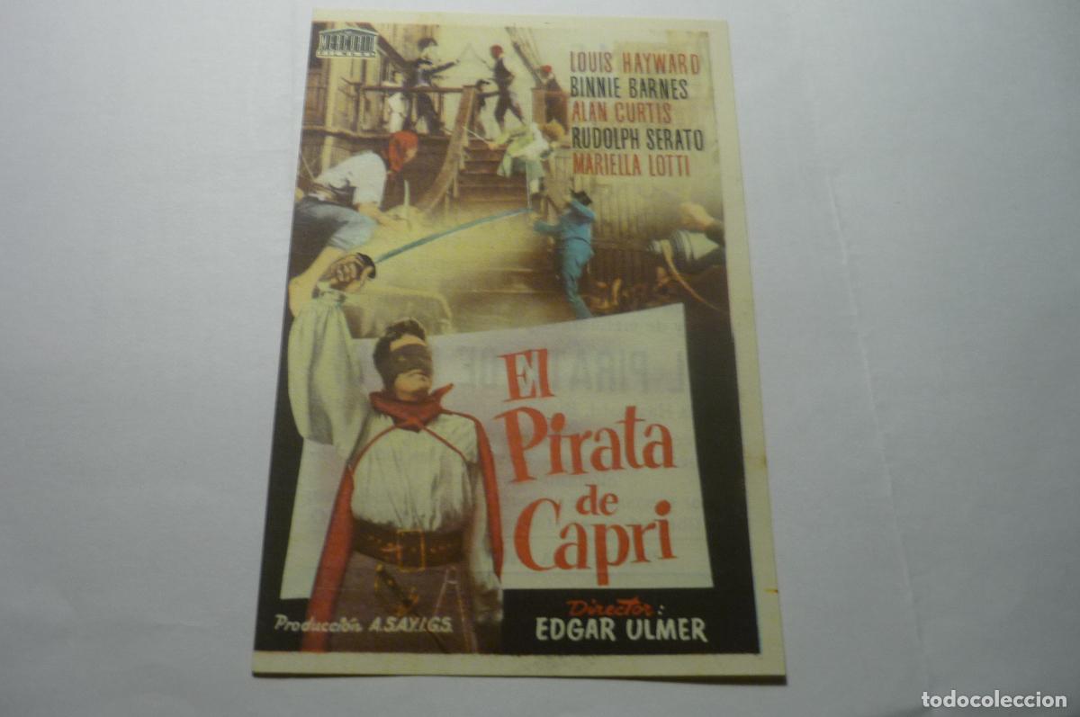 Cine: programa el pirata de capri -publicidad cine valls