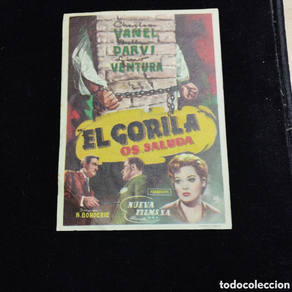 Cine: Programa de cine sencillo. El gorila os saluda. 1960. Las Arenas Sans