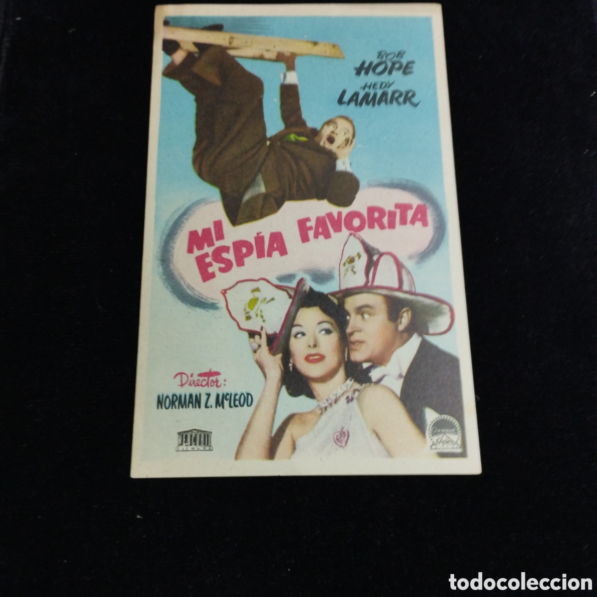 Cine: Programa de cine sencillo. Mi espia favorita. Bob Hope. Hedy Lamarr. Sp
