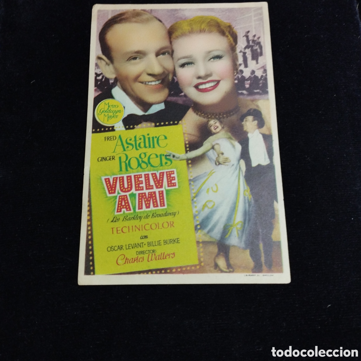 Cine: Programa de cine sencillo. Vuelve a m&iacute;. Fred Astaire. Ginger Rogers. Sp