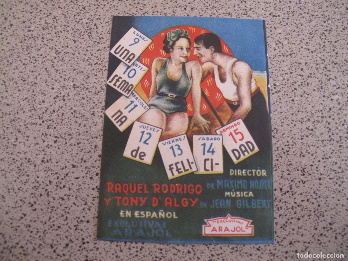 Cine: PROGRAMA DE MANO ORIGINAL EL DE LA FOTO