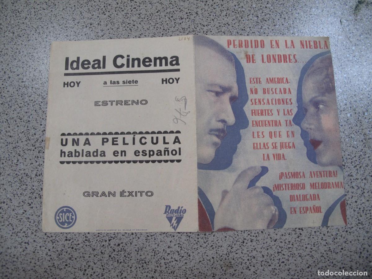Cine: PROGRAMA DE MANO ORIGINAL EL DE LA FOTO