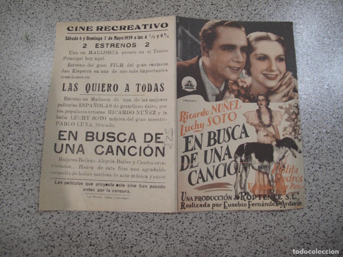 Cine: PROGRAMA DE MANO ORIGINAL EL DE LA FOTO