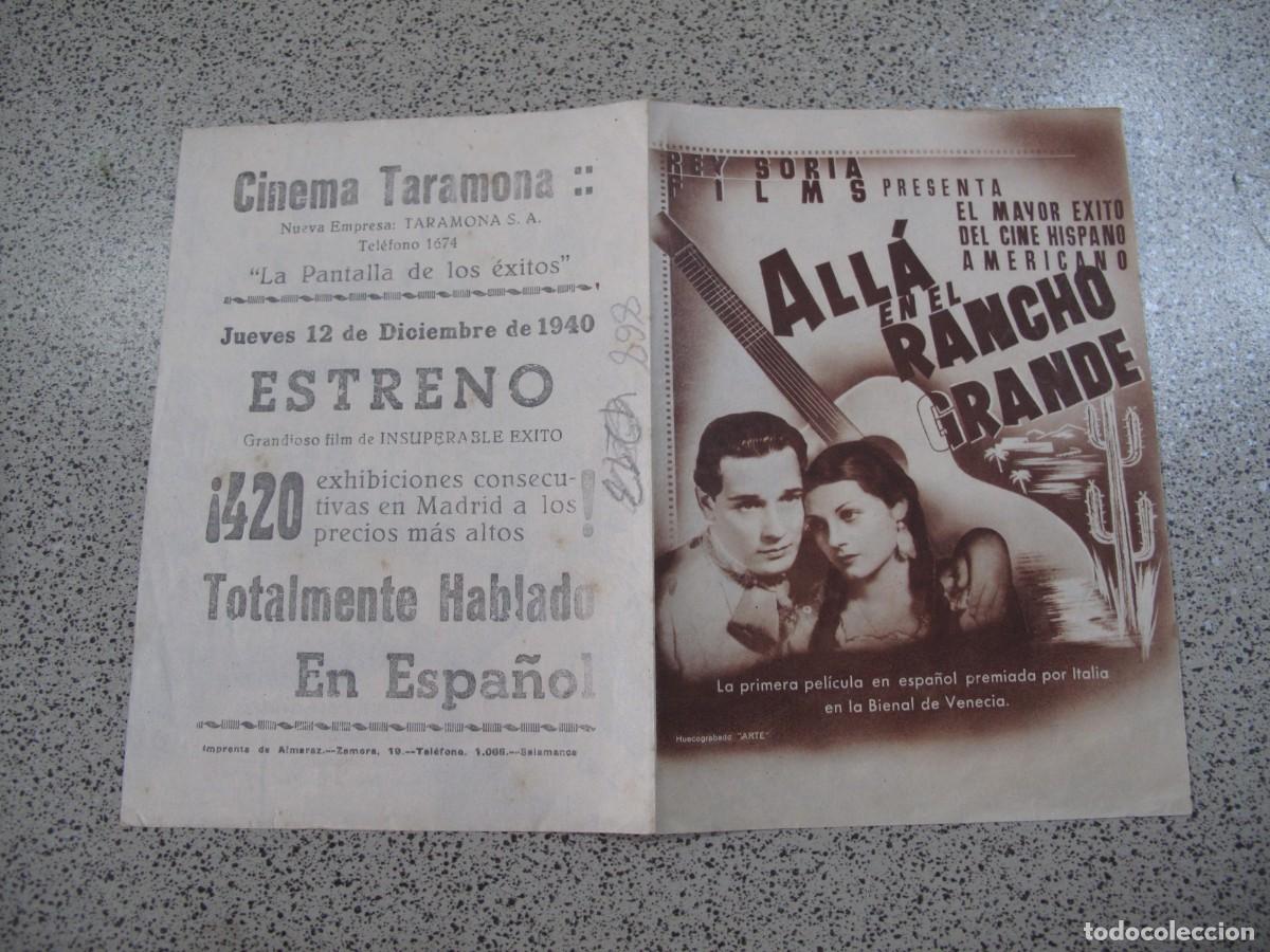 Cine: PROGRAMA DE MANO ORIGINAL EL DE LA FOTO