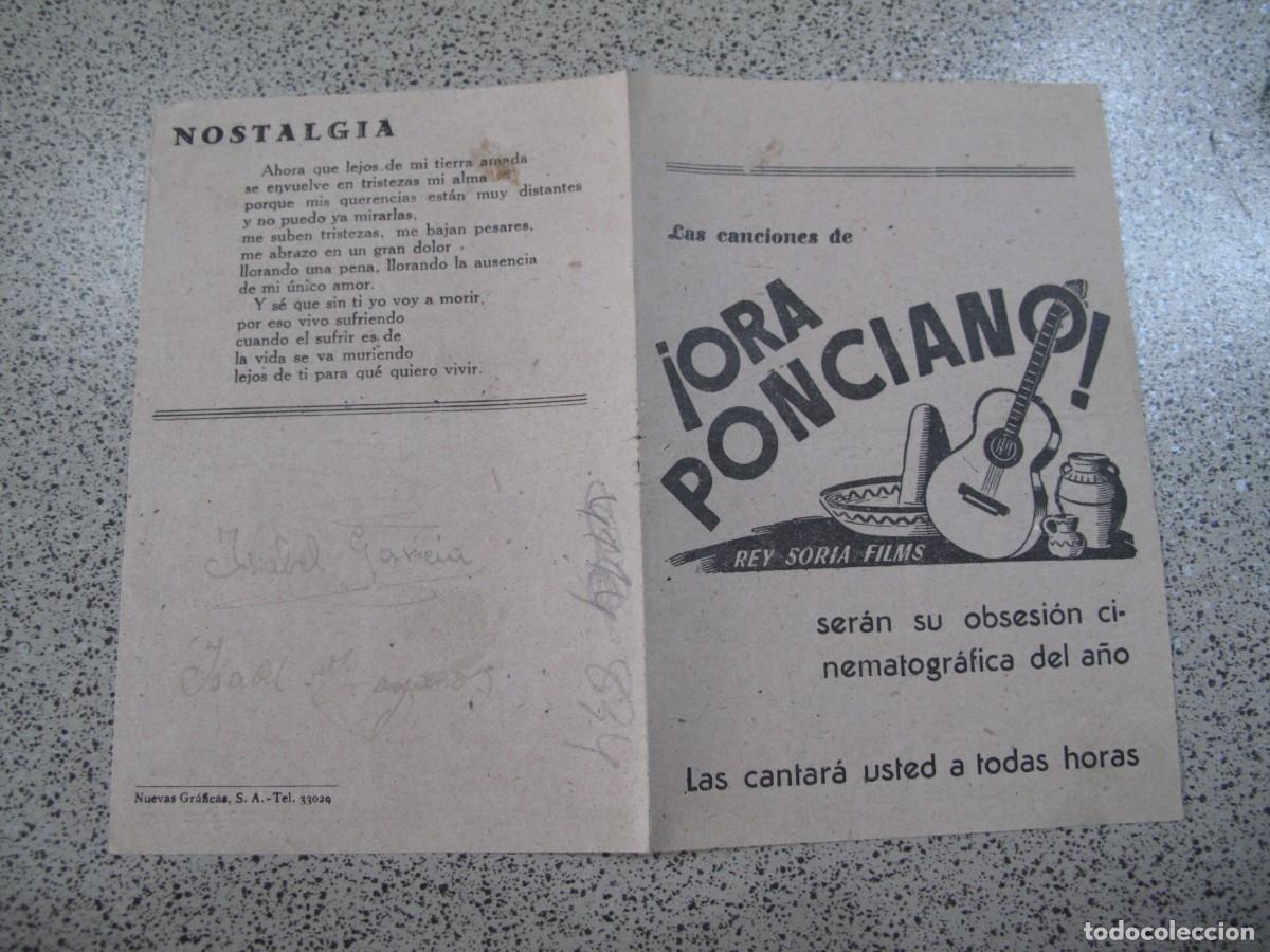 Cine: PROGRAMA DE MANO ORIGINAL EL DE LA FOTO