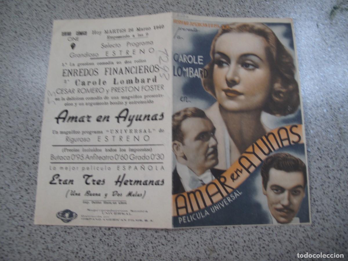  Flyers Publicitaires de films Anciens: PROGRAMA DE MANO ORIGINAL EL DE LA FOTO