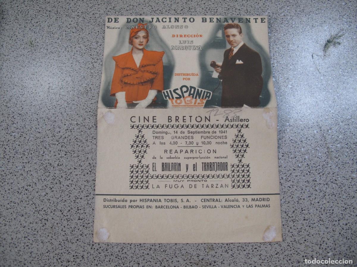  Flyers Publicitaires de films Anciens: PROGRAMA DE MANO ORIGINAL EL DE LA FOTO
