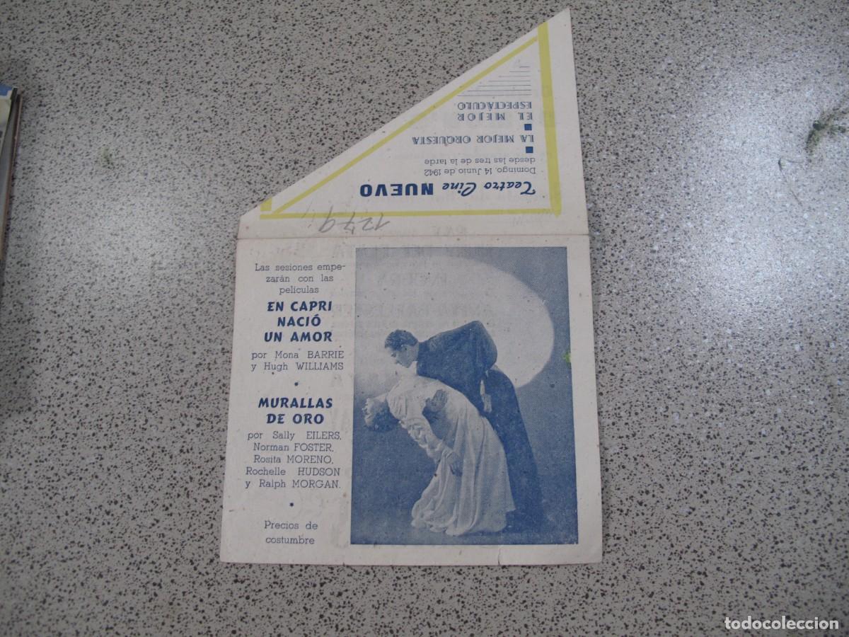  Flyers Publicitaires de films Anciens: PROGRAMA DE MANO ORIGINAL EL DE LA FOTO