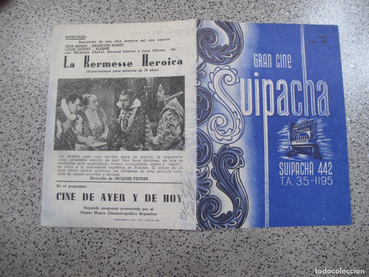  Flyers Publicitaires de films Anciens: PROGRAMA DE MANO ORIGINAL EL DE LA FOTO