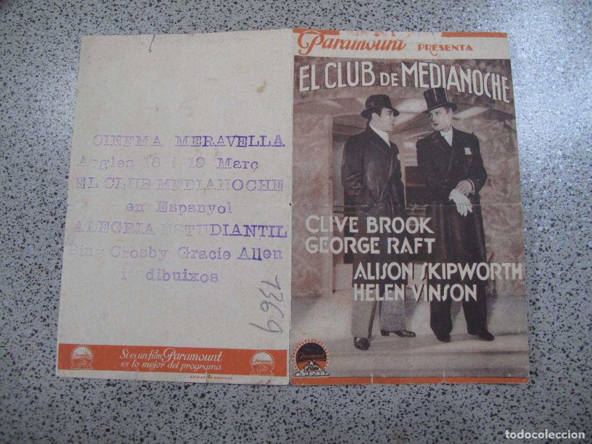  Flyers Publicitaires de films Anciens: PROGRAMA DE MANO ORIGINAL EL DE LA FOTO