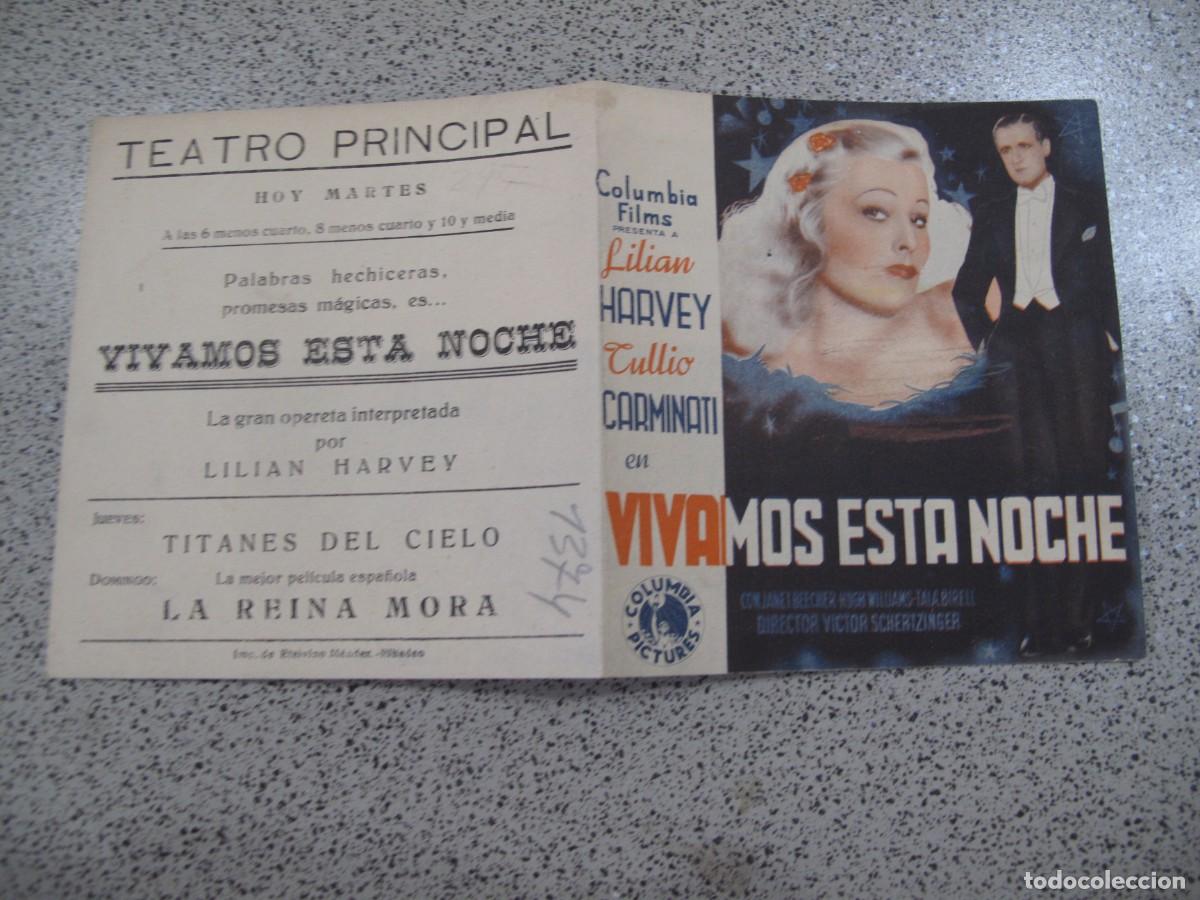  Flyers Publicitaires de films Anciens: PROGRAMA DE MANO ORIGINAL EL DE LA FOTO