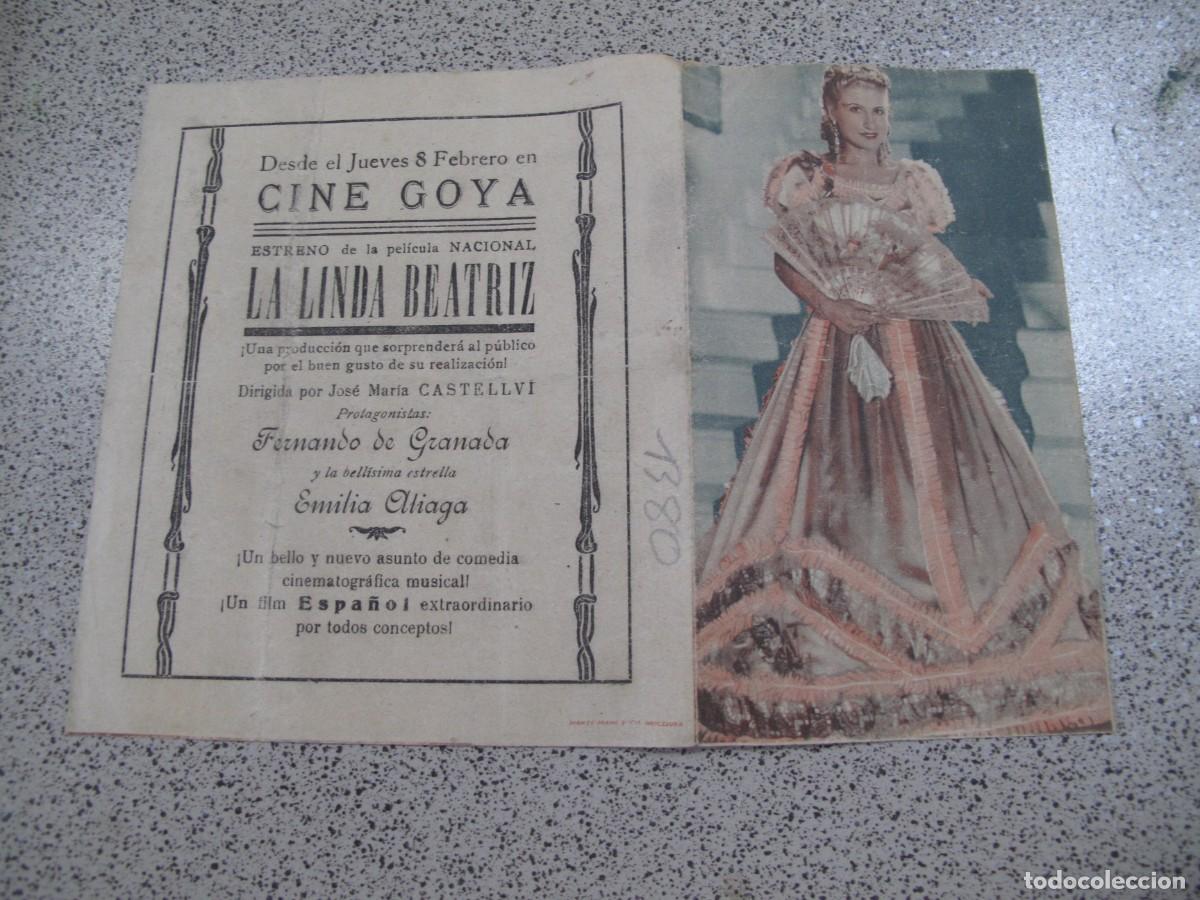  Flyers Publicitaires de films Anciens: PROGRAMA DE MANO ORIGINAL EL DE LA FOTO