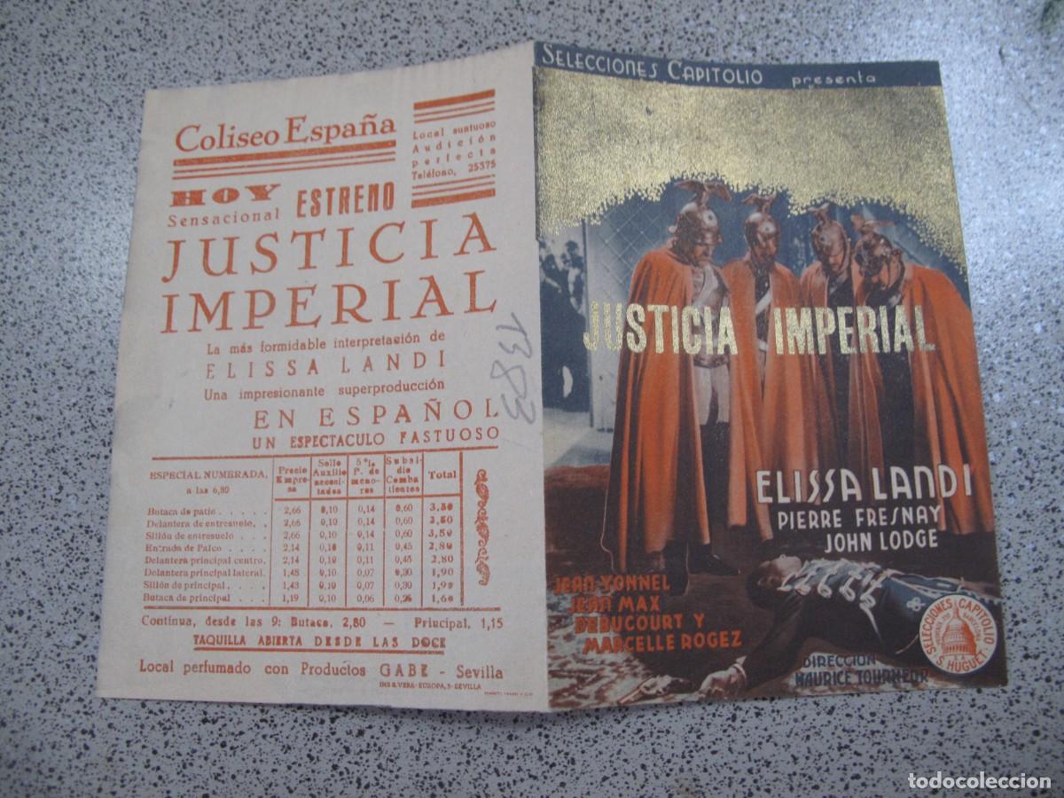 Flyers Publicitaires de films Anciens: PROGRAMA DE MANO ORIGINAL EL DE LA FOTO
