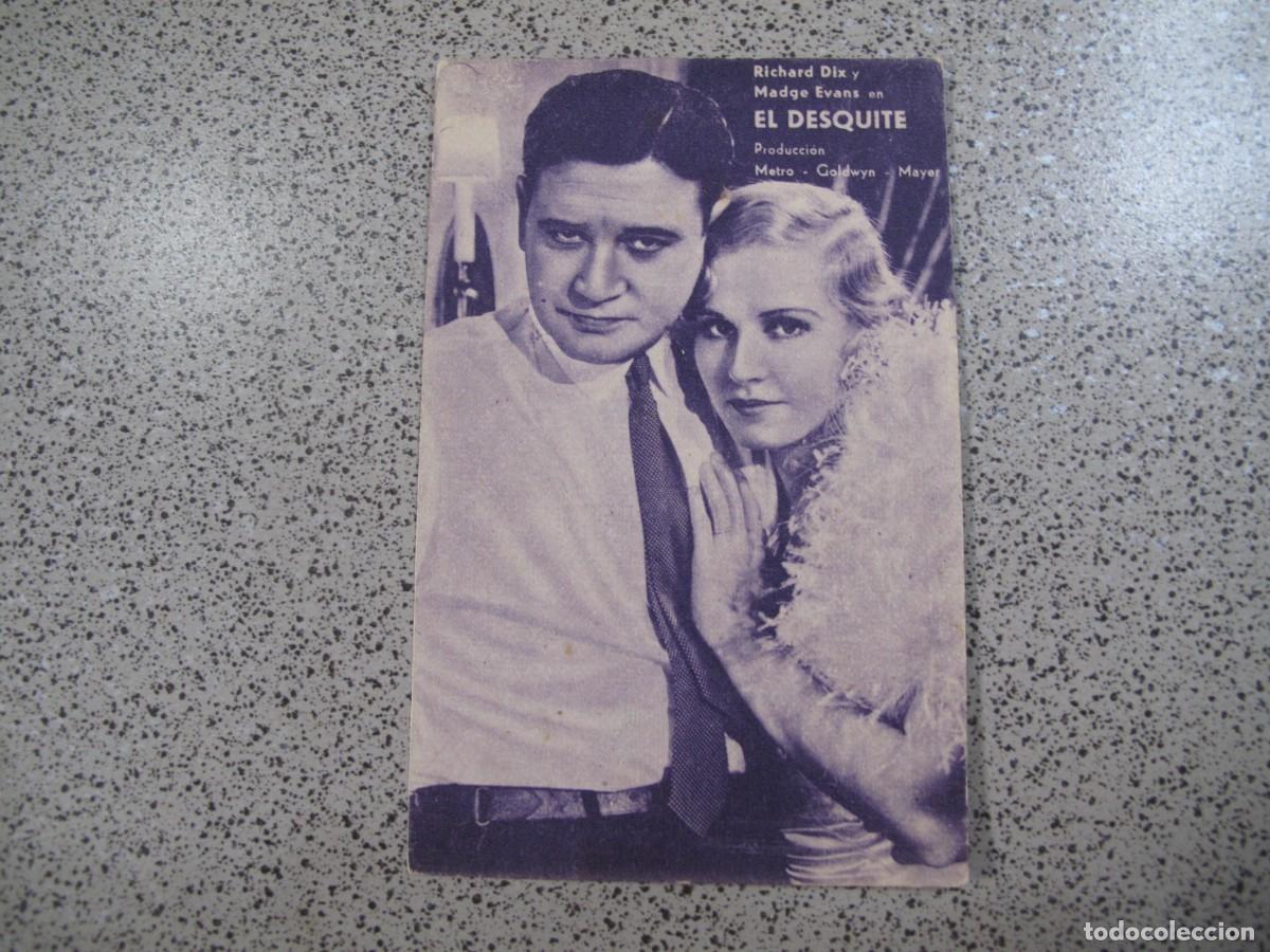 Cine: PROGRAMA DE MANO ORIGINAL EL DE LA FOTO