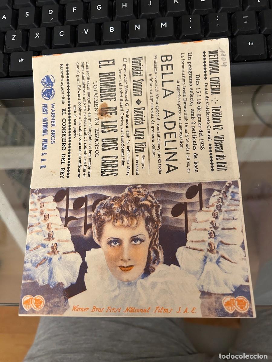 Cine: 1104 BELLA ADELINA METROPOL CINEMA VILASSAR DE DALT CON PUBLICIDAD BUEN ESTAD0
