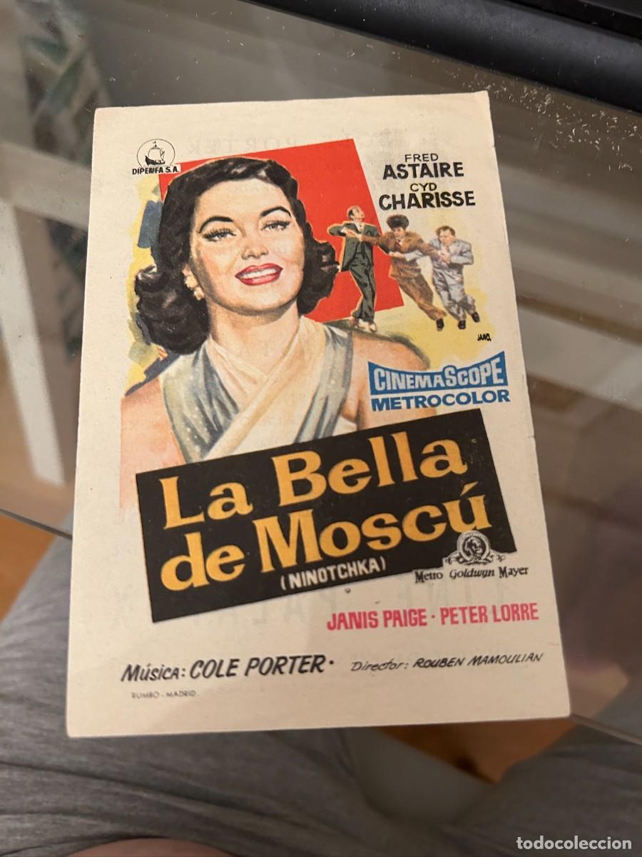 Cine: 1110 LA BELLA DE MOSCU CINE PALAFOX ZARAGOZA CON PUBLICIDAD BUEN ESTADO FRES ASTAIRE