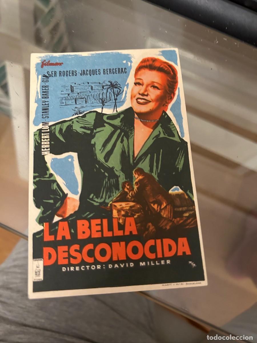 Cine: 1112 LA BELLA DESCONOCIDA CINE COSO ZARAGOZA CON PUBLICIDAD BUEN ESTADO