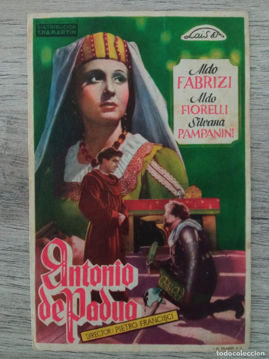 Cine: ANTONIO DE PADUA, ALDO FABRIZI, DISTRIBUIDORA CHAMARTIN, CINE LA UNION
