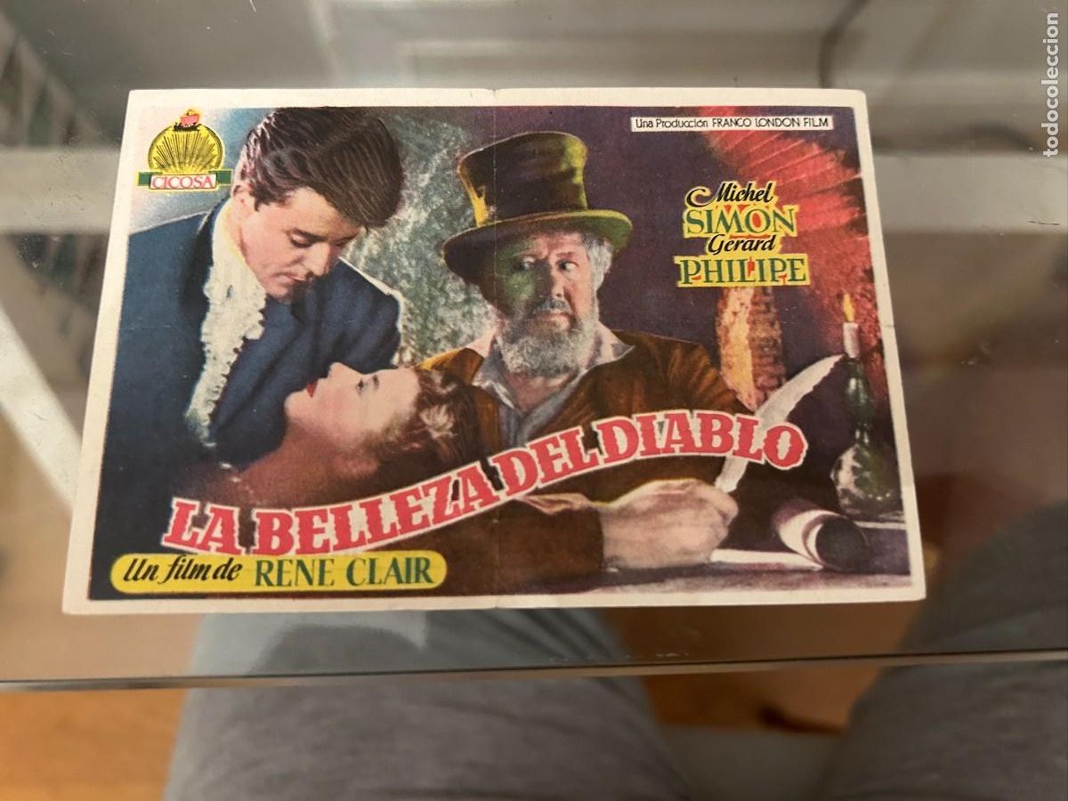 Cine: 1121 LA BELLEZA DEL DIABLO CINE URGEL MOLLERUSA CON PUBLICIDAD BUEN ESTADO