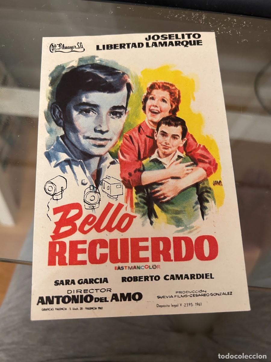 Cine: 1127 BELLO RECUERDO JOSELITO SIN PUBLICIDAD BUEN ESTADO