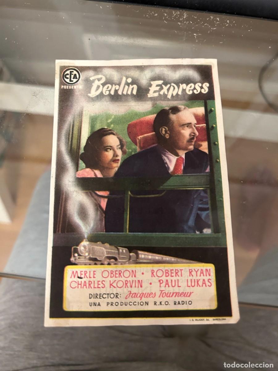 Cine: 1131 BERLIN EXPRESS CINEMA GOYA ZARAGOZA CON PUBLICIDAD BUEN ESTADO