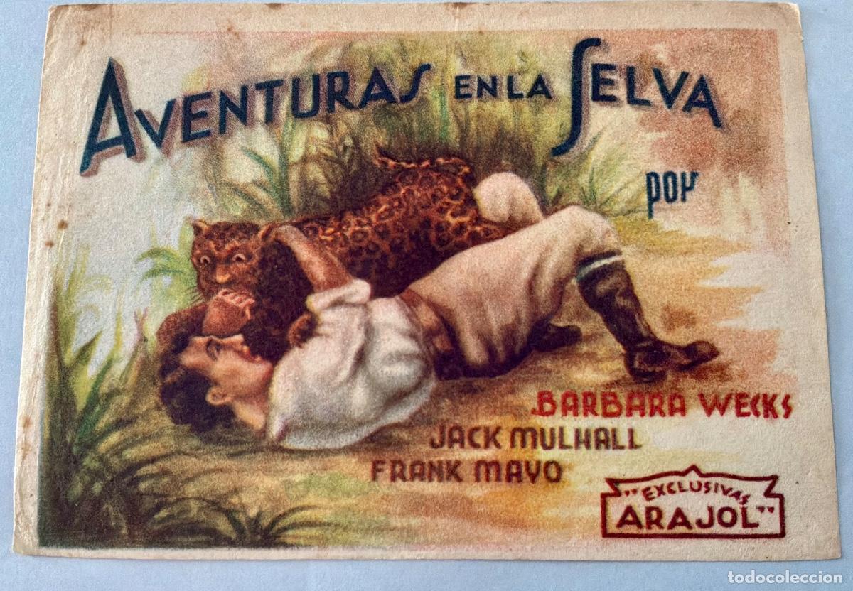 Cine: PROGRAMA DE CINE AVENTURAS EN LA SELVA, BARBARA WECKS,SIN PUBLICIDAD A&Ntilde;OS 30&acute;S