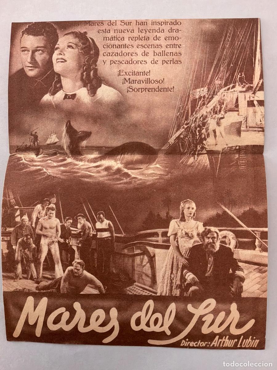 Cine: PROGRAMA DE CINE DOBLE MARES DEL SUR, JOHN WAYNE,SIN PUBLICIDAD A&Ntilde;OS 30&acute;S - Foto 2