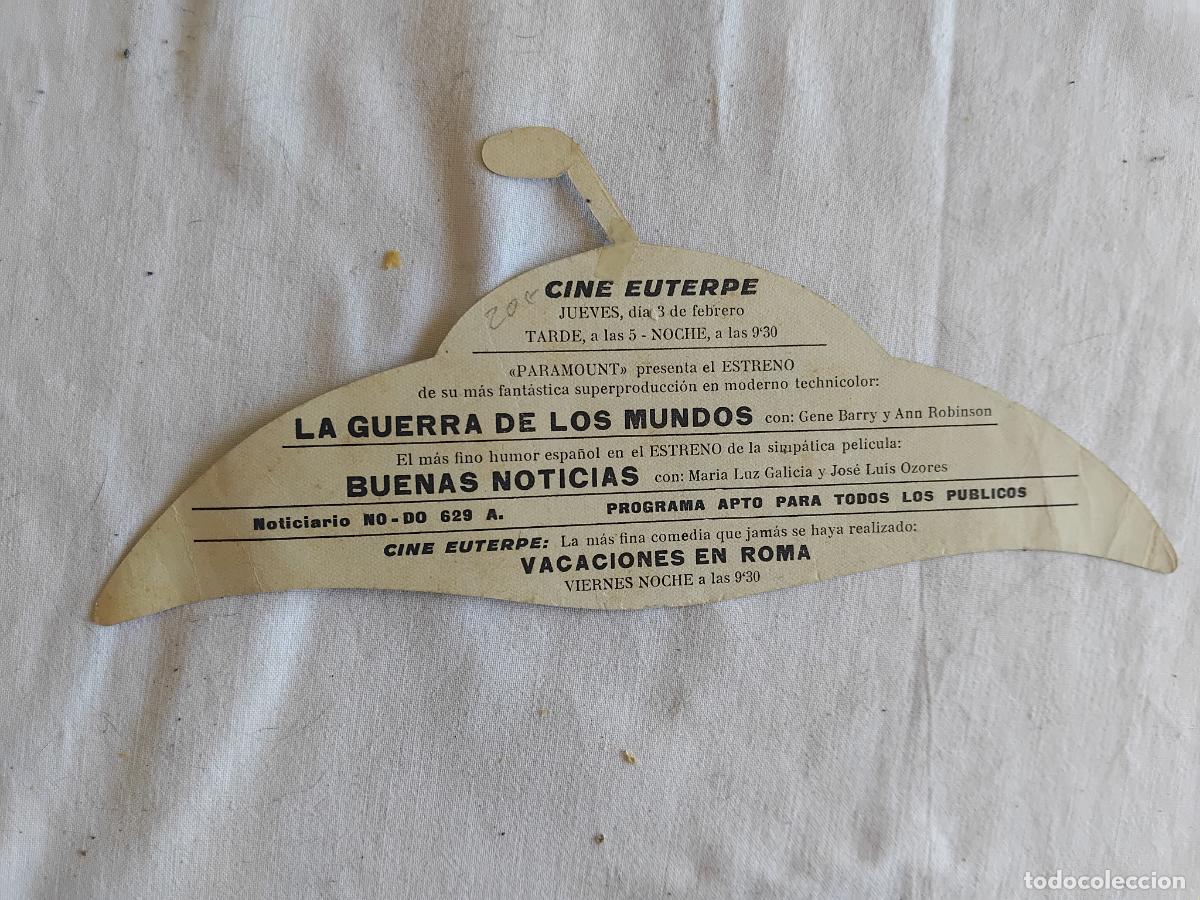 Cine: PROGRAMA DE CINE TROQUELADO LA GUERRA DE LOS MUNDOS. CINE EUTERPE - Foto 2