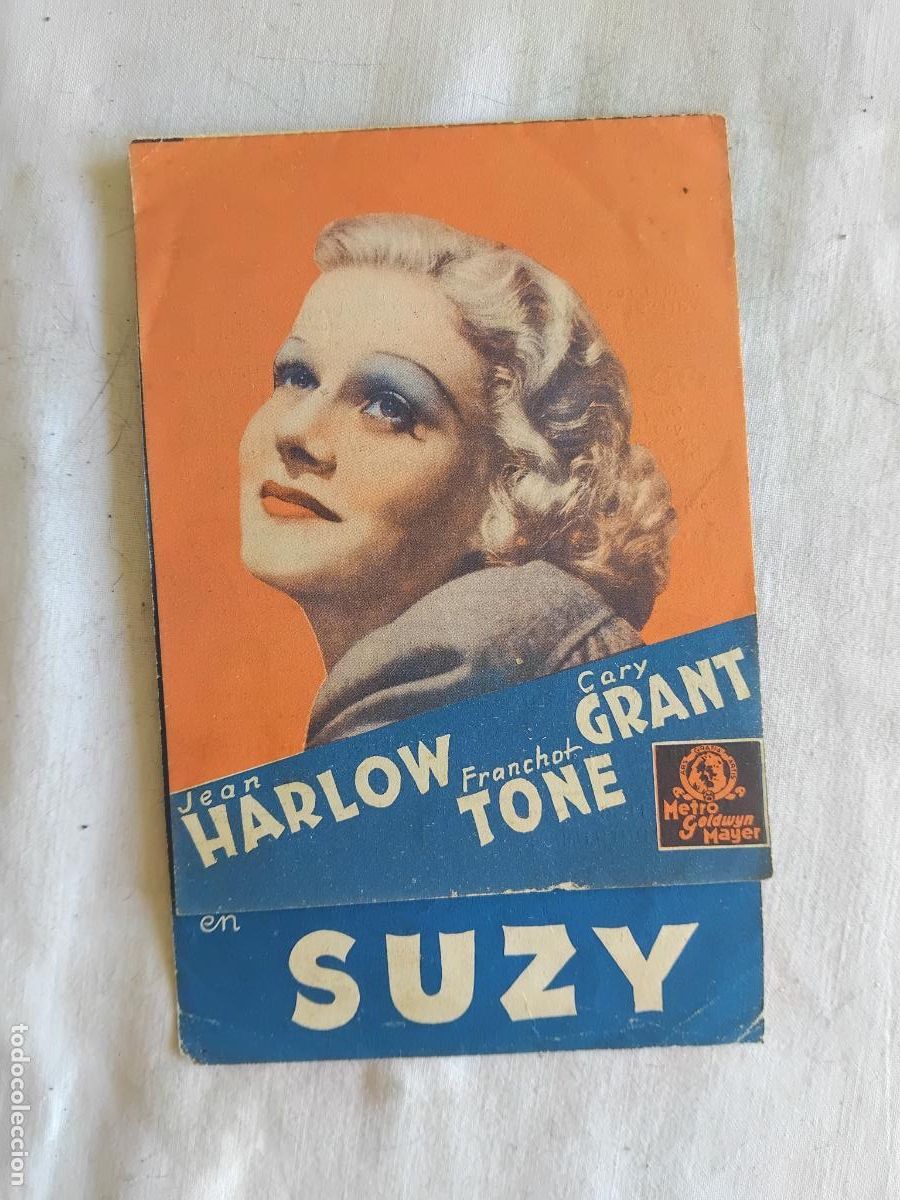 Cine: PROGRAMA DOBLE SUZY. MGM JEAN HARLOW CARY GRANT. POPULAR CINEMA 1938. MOLINS DE LLOBREGAT