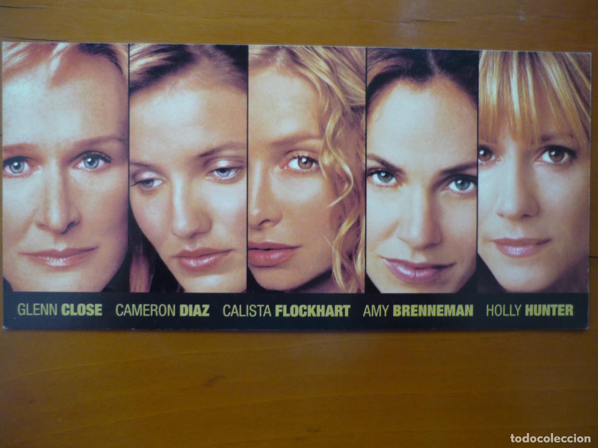 Cine: cosas que diria con solo mirarla - folleto mano invitacion preestreno - cameron diaz amy brenneman