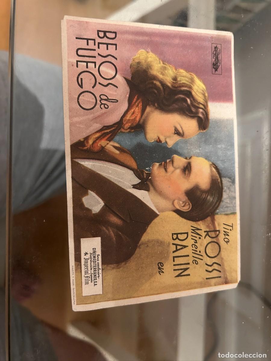 Cine: 1142 BESOS DE FUEGO CINEMA GOYA ZARAGOZA CON PUBLICIDAD BUEN ESTADO