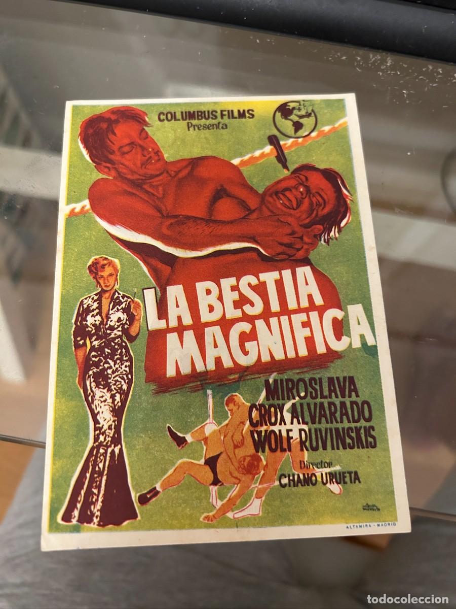 Cine: 1148 LA BESTIA MAGNIFICA CINJE MAIQUEZ CON PUBLICIDAD BUEN ESTADO