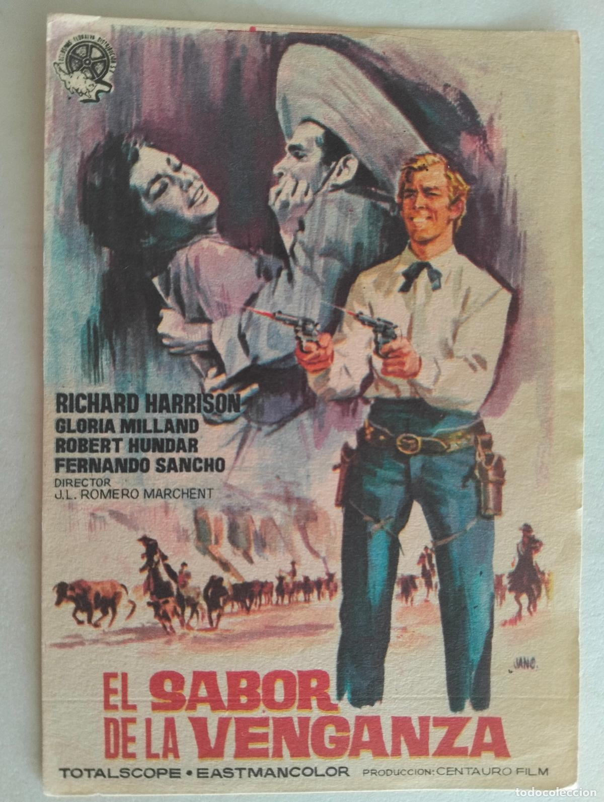 Cine: FOLLETO DE CINE, EL SABOR DE LA VENGANZA