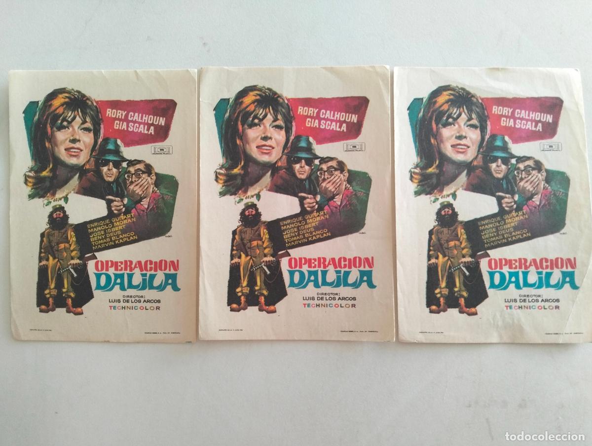 Cine: 3 FOLLETOS DE CINE, OPERACION DALILA