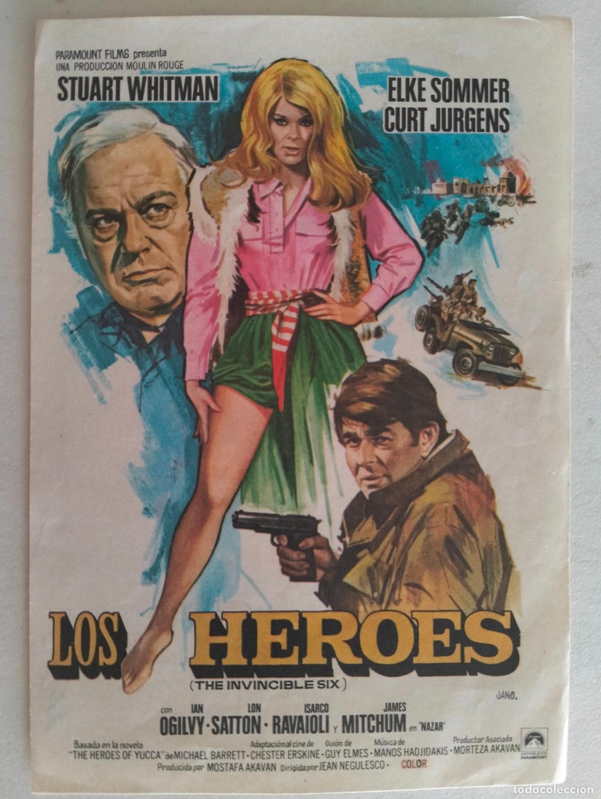 Cine: FOLLETO DE CINE, LOS HEROES