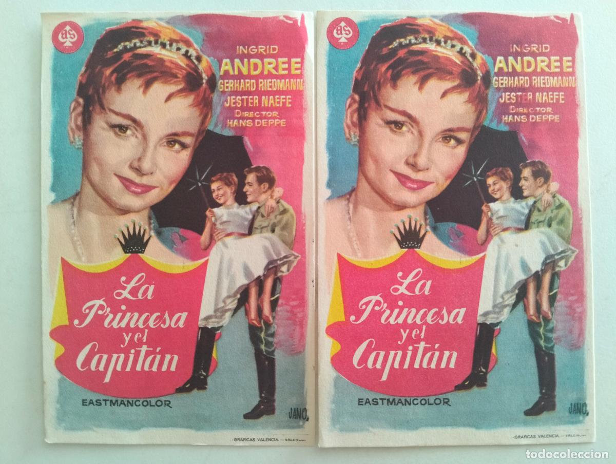 Cine: 2 FOLLETOS DE CINE, LA PRINCESA Y EL CAPITAN