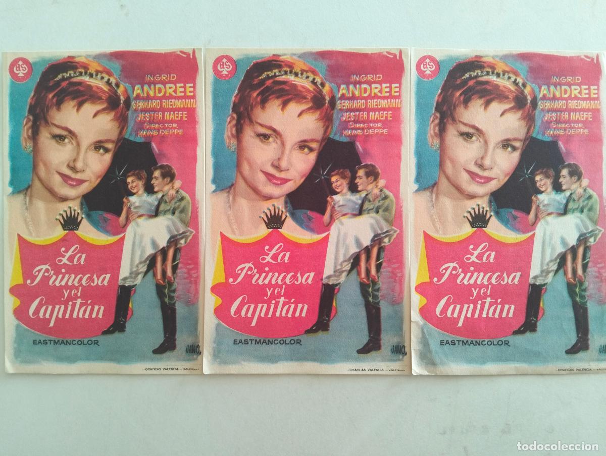 Cine: 3 FOLLETOS DE CINE, LA PRINCESA Y EL CAPITAN