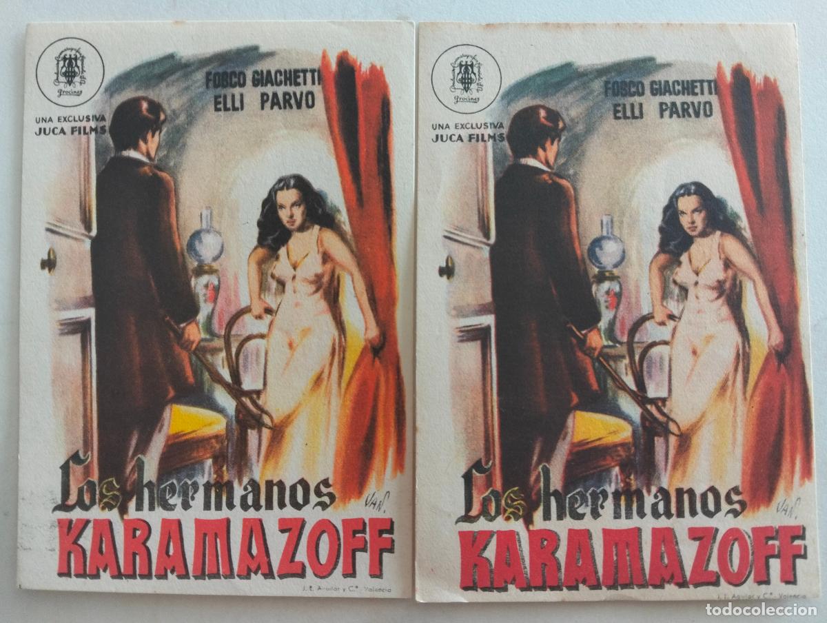 Cine: 2 FOLLETOS DE CINE, LOS HERMANOS KARAMAZOFF