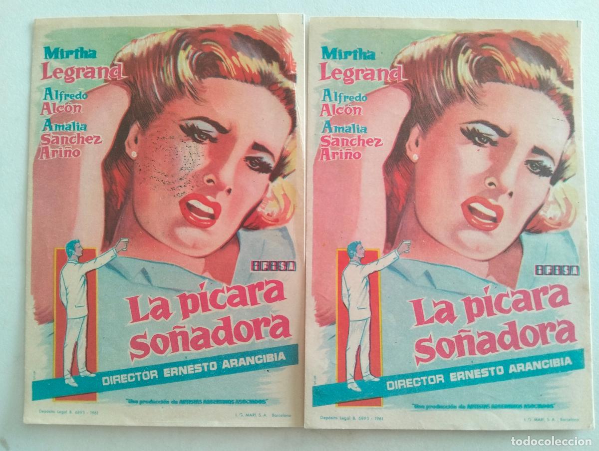 Cine: 2 FOLLETOS DE CINE, LA PICARA SO&Ntilde;ADORA