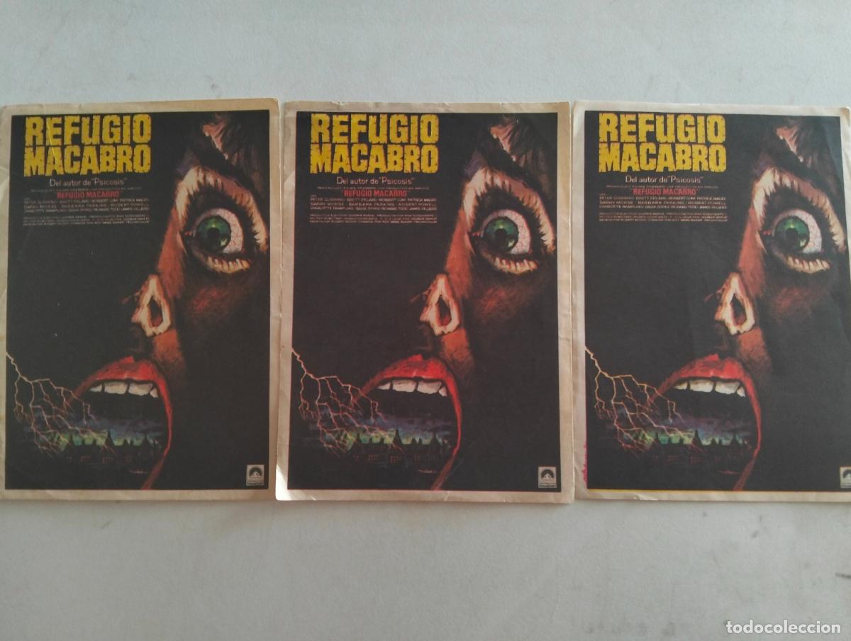 Cine: 3 FOLLETOS DE CINE, REFUGIO MACABRO