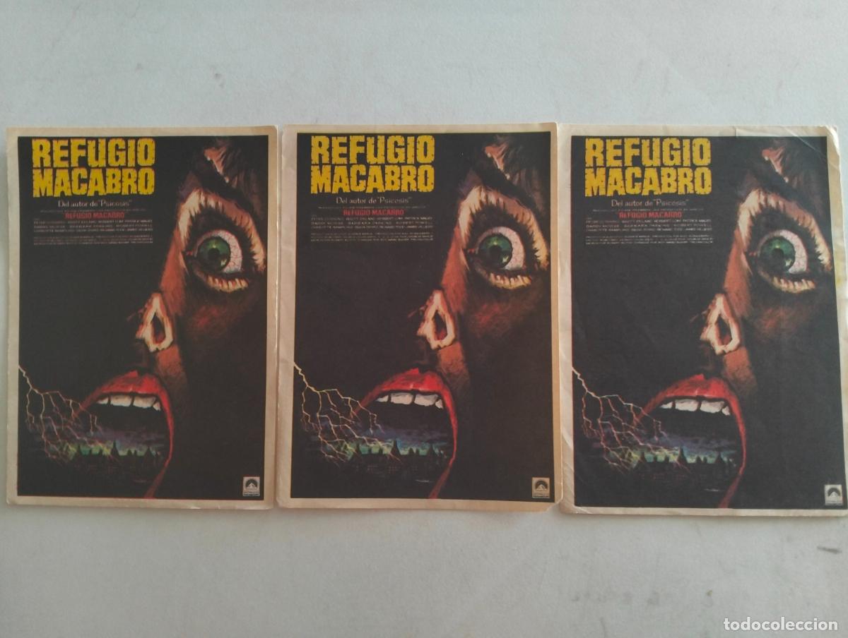 Cine: 3 FOLLETOS DE CINE, REFUGIO MACABRO