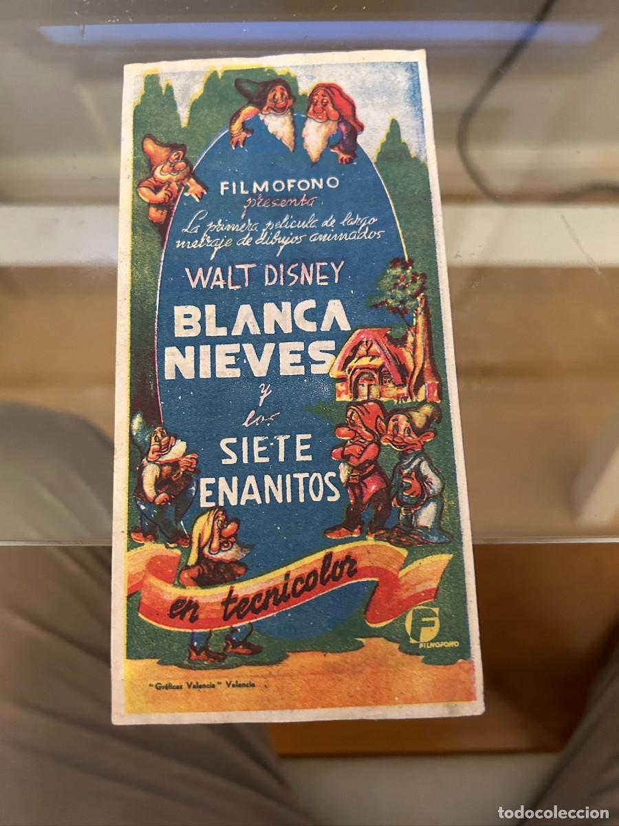 Cine: 1169 BLANCANIEVES Y LOS SIETE ENANITOS CINE DORADO ZARAGOZA BUEN ESTADO